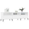 vidaXL Meuble TV blanc 150x30x44,5 cm bois d'ing&eacute;nierie