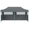 vidaXL Tente de r&eacute;ception pliable avec parois 3x6 m anthracite