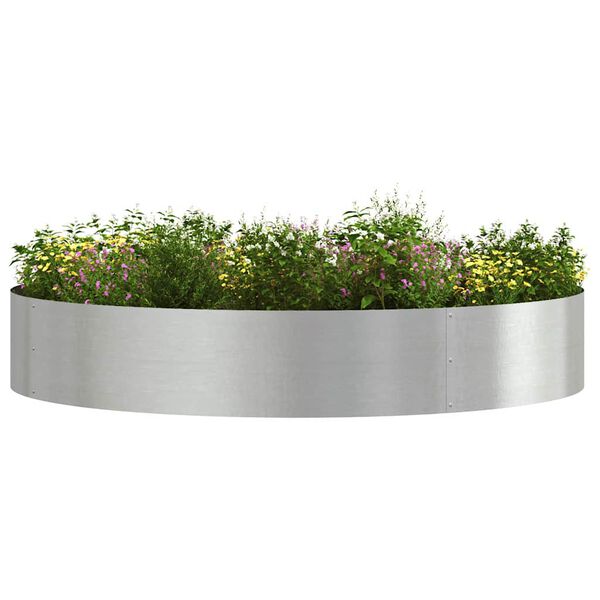 vidaXL Cache-pot de jardin 5 pcs Argent 120 x 120 x 20 cm