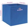 vidaXL Bo&icirc;tes de rangement 10 pcs Bleu 32x32x32 cm Tissu