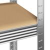 vidaXL &Eacute;tag&egrave;res de rangement &agrave; 4 niveaux 4 pcs acier bois d'ing&eacute;nierie