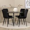 Venture Home Chaises &agrave; manger lot de 2 Windu velours noir