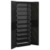 vidaXL Armoire &agrave; chaussures Noir 60x30x166 cm Tissu