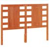 vidaXL T&ecirc;te de lit cire marron 135 cm bois massif de pin