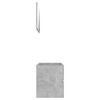 vidaXL Ensemble de meubles de salle de bain 2 pcs Gris b&eacute;ton Agglom&eacute;r&eacute;
