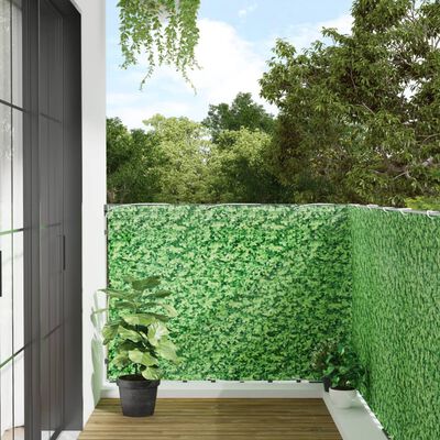 vidaXL Écran d'intimité de balcon aspect de plante vert 600x120 cm PVC