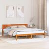 vidaXL Cadre de lit Marron 180 x 200 cm Bois de pin massif