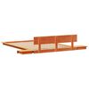 vidaXL Cadre de lit Marron 140 x 190 cm bois