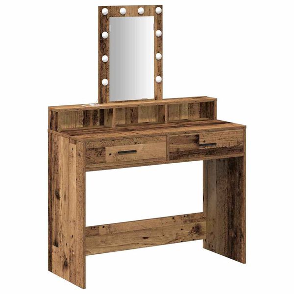 vidaXL Table de Toilette Marron 100 x 41 x 140 cm Bois d'ing&eacute;nierie