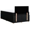 vidaXL Sommier &agrave; lattes de lit avec matelas Noir 120x200 cm Tissu