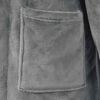 vidaXL Robe de bain sans capuche Gris fonc&eacute; xxl Flanelle