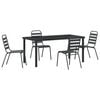 vidaXL Ensemble de salle &agrave; manger pour jardin 5 pc Anthracite