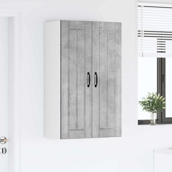 vidaXL Armoire de cuisine Gris b&eacute;ton 60 x 31 x 100 cm