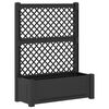 vidaXL Grand bac avec treille Anthracite 99,5 x 43 x 133,5 cm PP