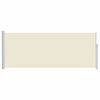 vidaXL Auvent lat&eacute;ral r&eacute;tractable 120 x 300 cm Blanc cass&eacute;