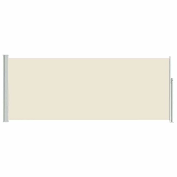 vidaXL Auvent lat&eacute;ral r&eacute;tractable 120 x 300 cm Blanc cass&eacute;
