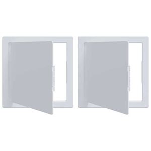 vidaXL Panneaux d'Accès 2 pcs Blanc 15 x 15 x 2 cm Plastic ABS