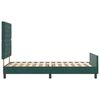 vidaXL Lit &agrave; ressorts avec t&ecirc;te de lit Vert fonc&eacute; 90 x 200 cm Velours