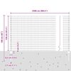 vidaXL Cl&ocirc;ture avec poteau Vert 1,2 x 25 m Acier et PVC