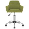 vidaXL Chaises pivotantes &agrave; manger lot de 6 vert clair velours