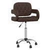 vidaXL Chaises pivotantes &agrave; manger lot de 2 marron similicuir