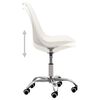vidaXL Chaise &agrave; manger Blanc Similicuir