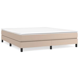 vidaXL Cadre de lit cappuccino 180x200 cm similicuir