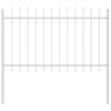 vidaXL Cl&ocirc;ture de jardin WOERDEN 7 pc 11,9 x 1,2 m Blanc