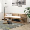 vidaXL Lit de jour sans matelas avec tiroirs 90x200 cm marron miel