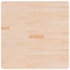 vidaXL Dessus de table carr&eacute; 80x80x2,5 cm Bois ch&ecirc;ne massif non trait&eacute;