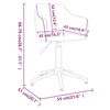 vidaXL Chaise pivotante de salle &agrave; manger Vert Tissu
