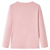 T-shirt enfants &agrave; manches longues rose clair 140