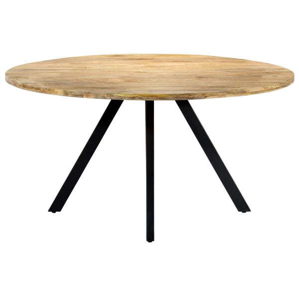 vidaXL Table de salle &agrave; manger 150x73 cm Bois de manguier solide