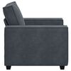 vidaXL Fauteuil gris fonc&eacute; 100x78x84 cm velours