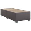vidaXL Sommier &agrave; lattes de lit avec matelas Gris 90x200 cm Similicuir