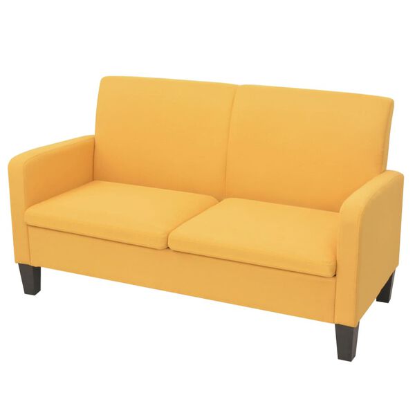 vidaXL Canap&eacute; &agrave; 2 places 244721 cm jaune