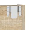vidaXL Armoire &agrave; chaussures murale Ch&ecirc;ne Sonoma 60x18x60 cm Agglom&eacute;r&eacute;