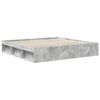 vidaXL Cadre de lit avec t&ecirc;te de lit B&eacute;ton 200 x 200 cm Pin massif