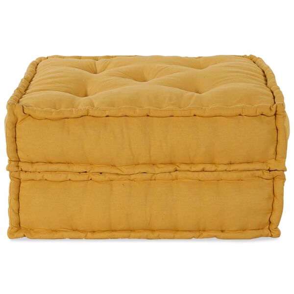 vidaXL Canap&eacute; modulaire jaune 70x70x36 tissu