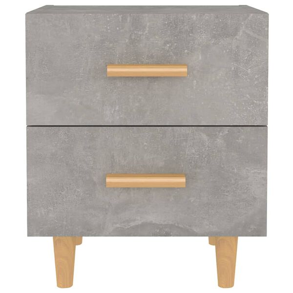 vidaXL Table de chevet Gris b&eacute;ton 40x35x47,5 cm
