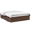 vidaXL Cadre de lit sans matelas ch&ecirc;ne marron 160x200 cm