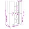 vidaXL Armoire de rangement 2 pcs Noir 90 x 40 x 200 cm Acier