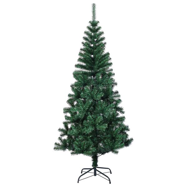 vidaXL Sapin de Noël artificiel pointes iridescentes Vert 210 cm PVC