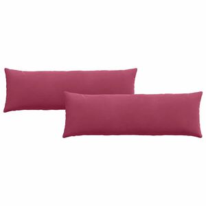 vidaXL Coussins de canap&eacute; 2 pcs Bordeaux 120 x 40 cm