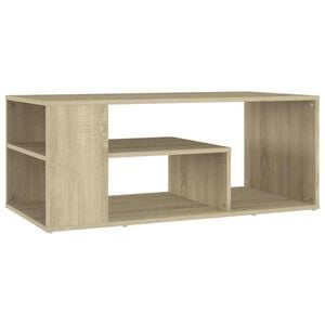 vidaXL Table basse ch&ecirc;ne sonoma 100x50x40 cm bois d'ing&eacute;nierie