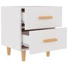 vidaXL Tables de chevet 2 pcs Blanc 40x35x47,5 cm