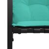 vidaXL Ensemble de meubles d'ext&eacute;rieur avec coussin 3 pcs Turquoise