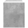 vidaXL Table de chevet murale gris b&eacute;ton 45x30x35 cm
