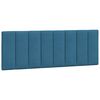 vidaXL Cadre de lit avec LED sans matelas Hanko bleu 120x200 cm velours