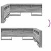 vidaXL T&ecirc;te de lit de rangement Gris Sonoma 180 cm Bois d'ing&eacute;nierie